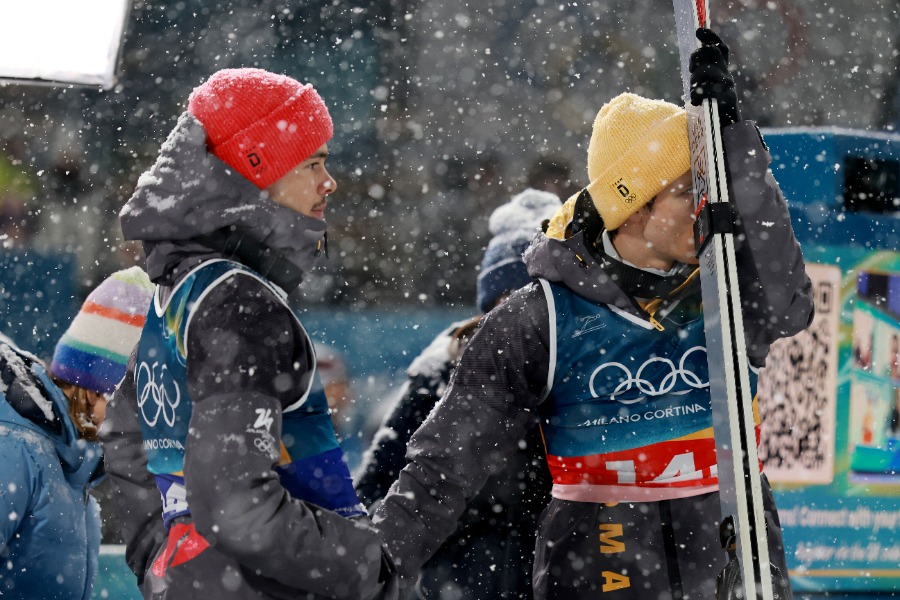 ジャンプ男子スーパー団体のドイツチーム【写真：ロイター】