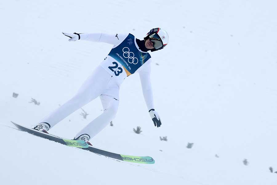 ノルディックスキー複合個人ラージヒルに出場する山本涼太【写真:ロイター】