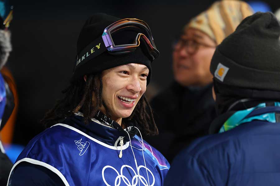 スノーボード男子ハーフパイプで7位入賞した平野歩夢【写真：森田直樹/アフロ】