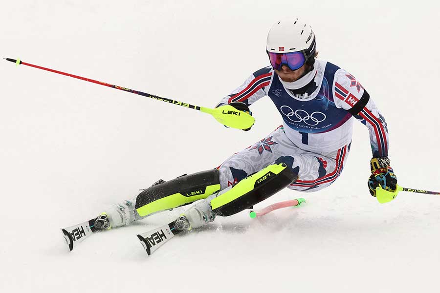 アルペンスキー男子回転に出場したアトレリー・マグラス【写真:ロイター】