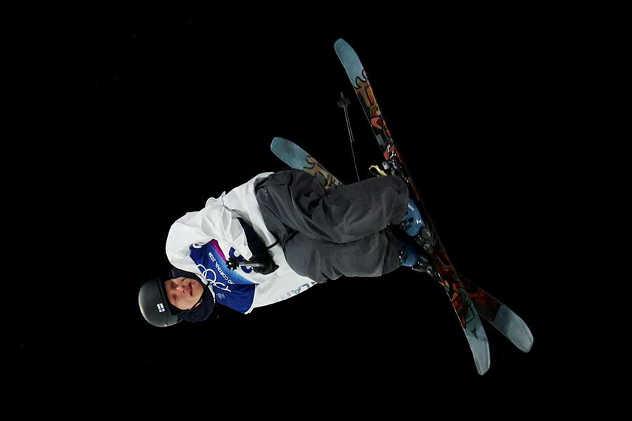 フリースタイルスキー男子ビッグエアに出場したエリアス・ラユネン【写真：ロイター】