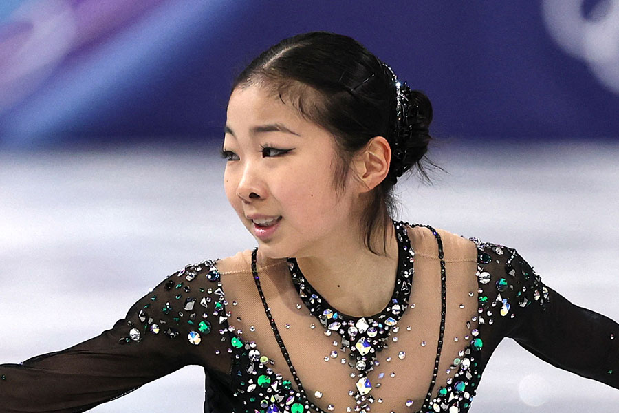 張瑞陽の衣装に注目が集まった【写真：ロイター】