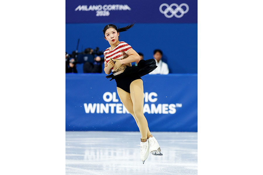 フィギュアスケート女子ショートプログラムで好演技を披露した中井亜美【写真：ロイター】