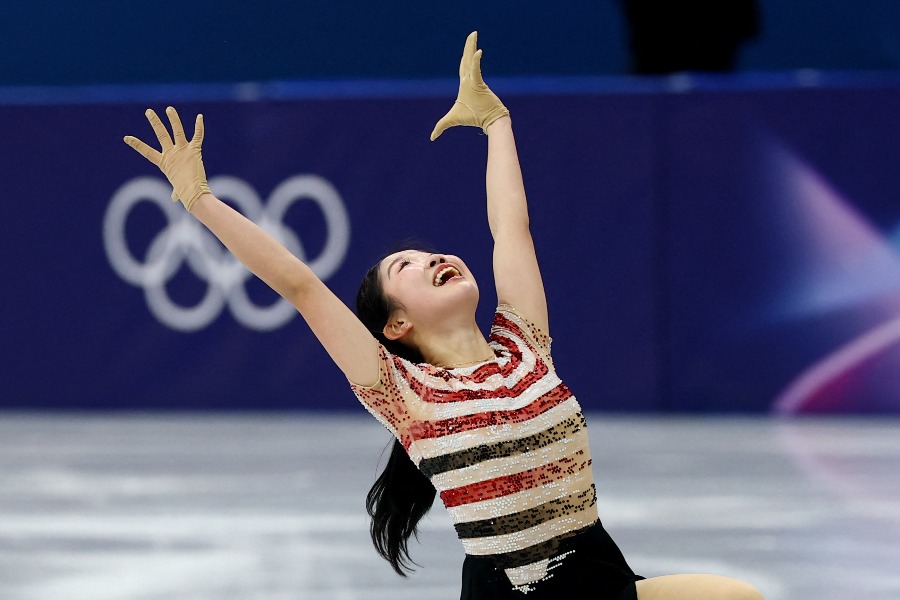 女子SPで好演技を披露した17歳の中井亜美【写真：ロイター】