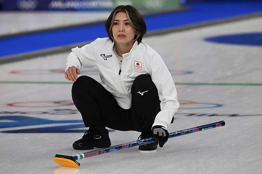 英国戦に出場したスキップ・吉村紗也香【写真:ロイター】