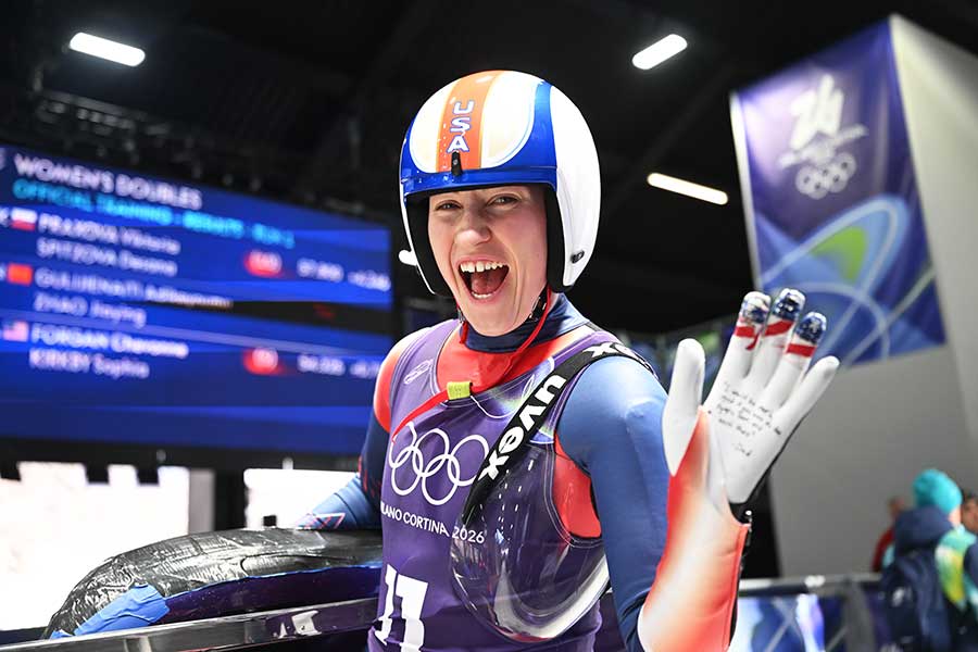 リュージュ女子2人乗りで5位入賞した米国代表のソフィア・カークビー【写真：picture alliance/アフロ】