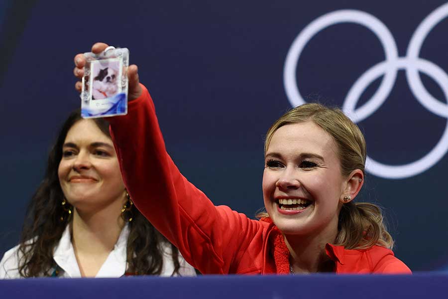 フィギュア女子ショートプログラムに出場したポーランドのエカテリーナ・クラコワ【写真：ロイター】