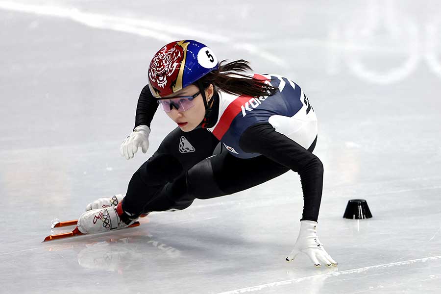 ショートトラック韓国代表のチェ・ミンジョン【写真：ロイター】