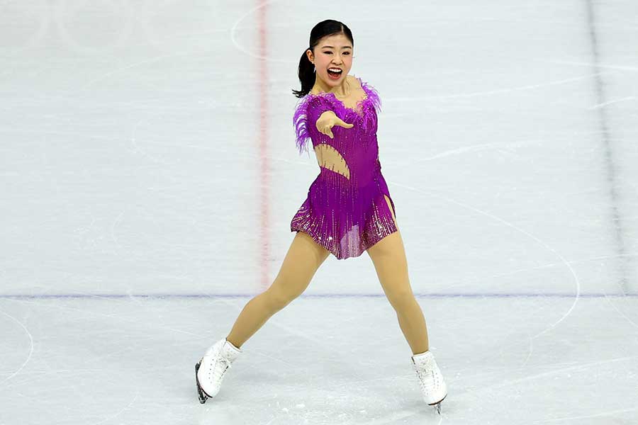 女子SPに出場した千葉百音【写真：ロイター】