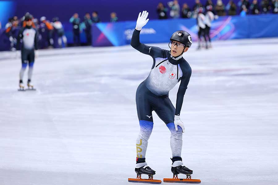 スピードスケート・ショートトラックの男子1500メートルに出場した渡邊啓太【写真：西村尚己/アフロ】
