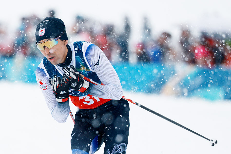 ノルディックスキー・複合団体スプリントに出場した渡部暁斗【写真：ロイター】