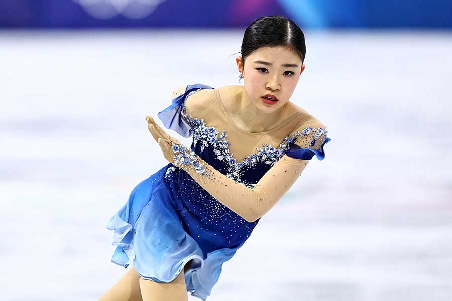 フィギュアスケート女子で4位入賞を果たした千葉百音【写真:ロイター】