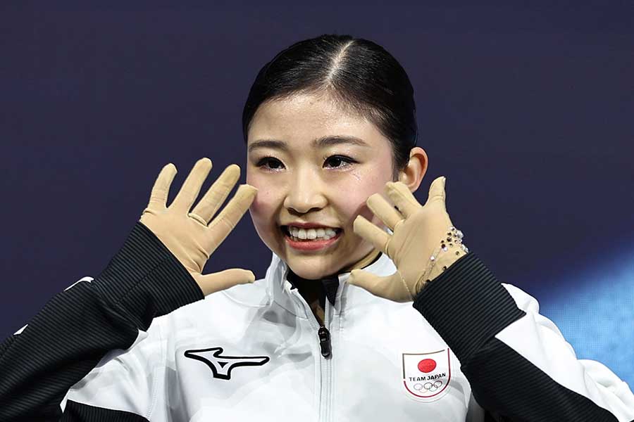 ミラノ・コルティナ五輪女子シングルに出場した千葉百音【写真：ロイター】