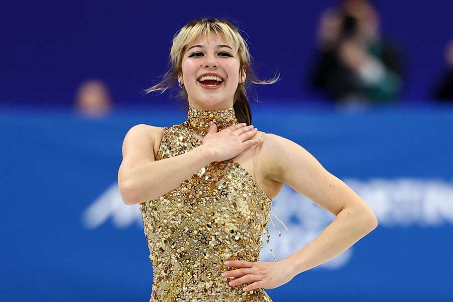 フィギュア女子で金メダルを獲得したアリサ・リウ【写真：ロイター】