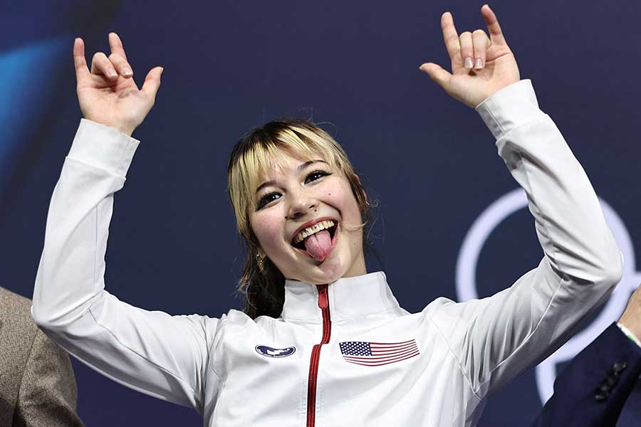 フィギュアスケート女子シングルで金メダルを獲得したアリサ・リウ【写真：ロイター】