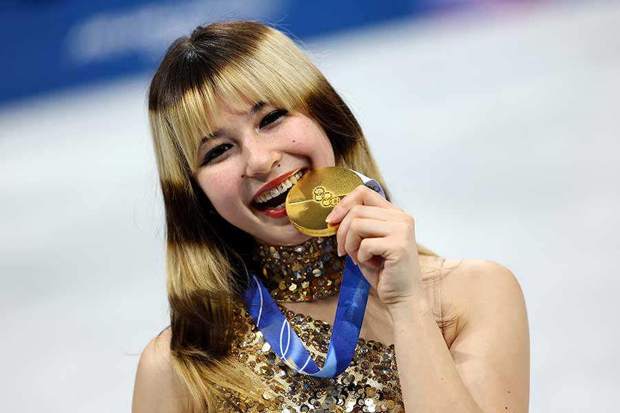 金メダルを獲得したアリサ・リウ【写真：ロイター】