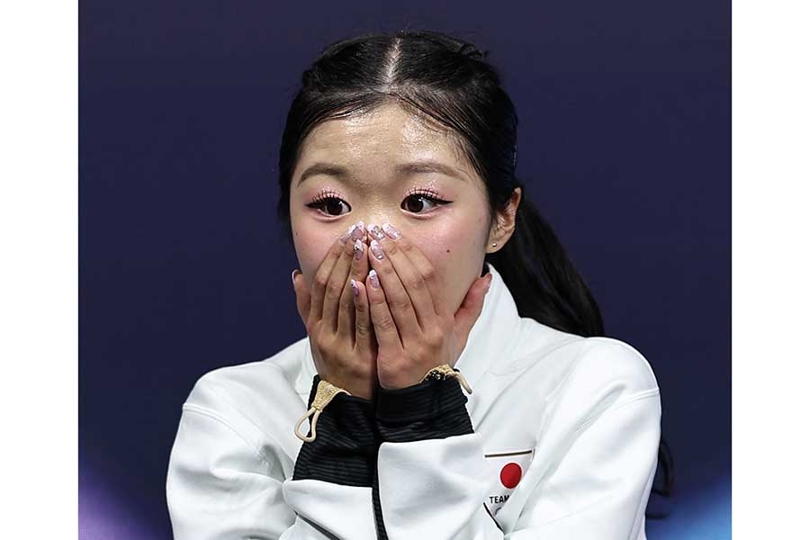 銅メダルを獲得した中井亜美【写真：ロイター】