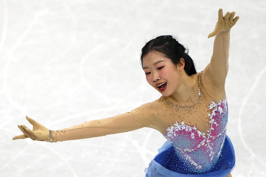 銅メダルを獲得した中井亜美【写真：ロイター】