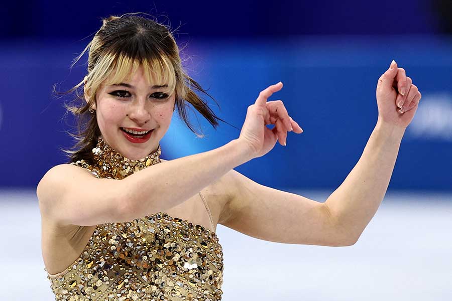 フィギュア女子で金メダルを獲得したアリサ・リウ【写真：ロイター】