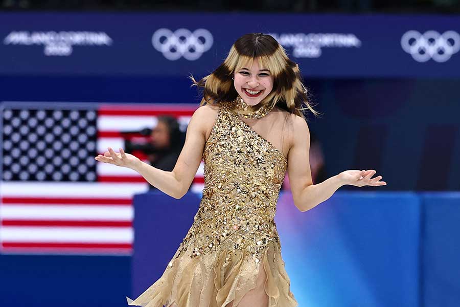 フィギュア女子で金メダルを獲得したアリサ・リウ【写真：ロイター】