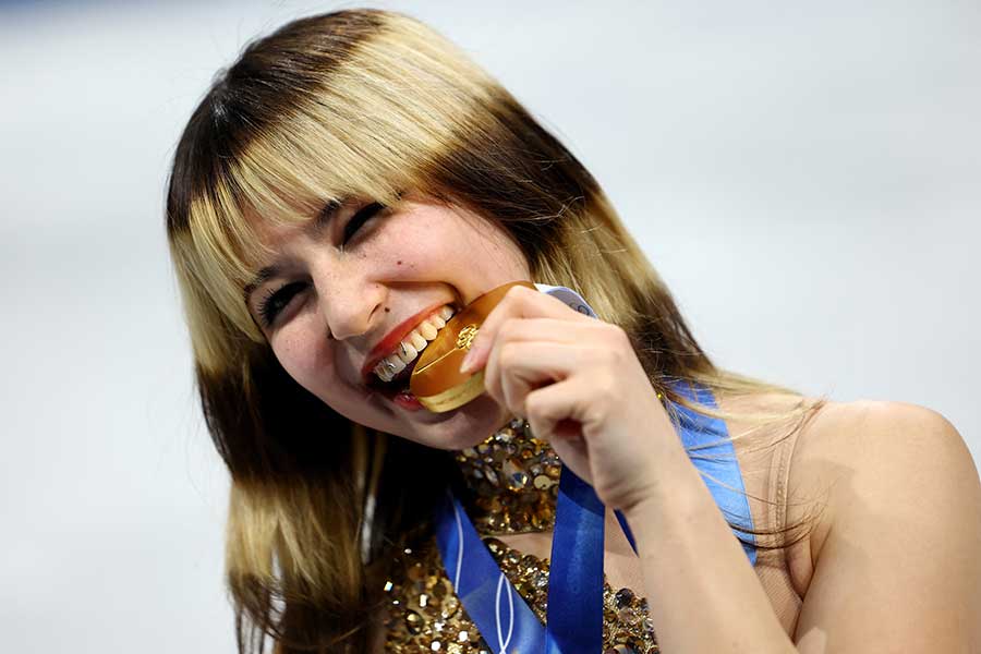フィギュア女子で金メダルを獲得したアリサ・リウ【写真：ロイター】