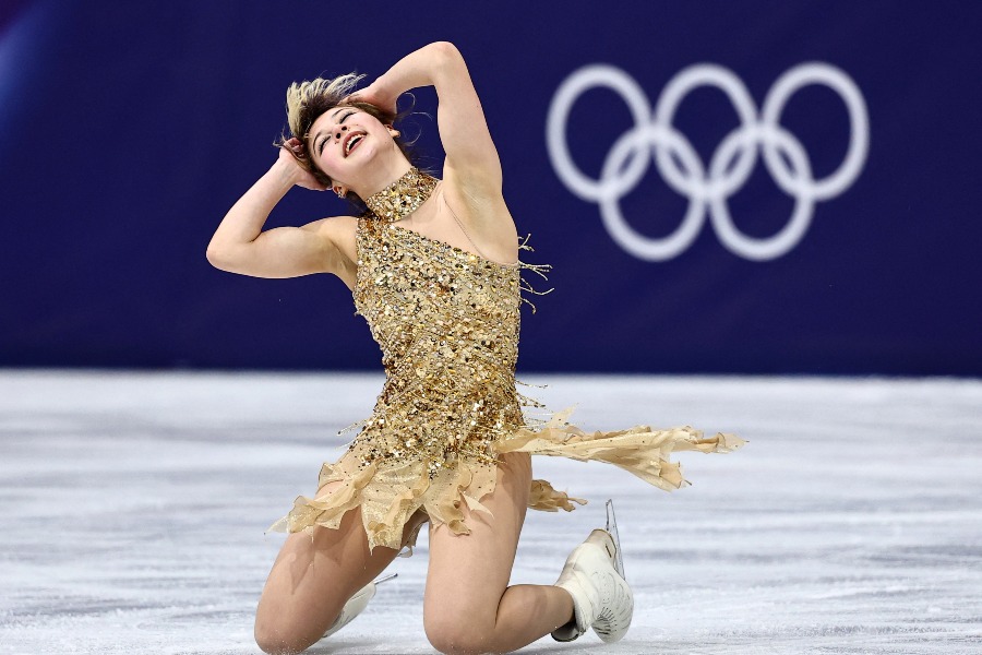 フィギュア女子で金メダルを獲得したアリサ・リウ【写真:ロイター】