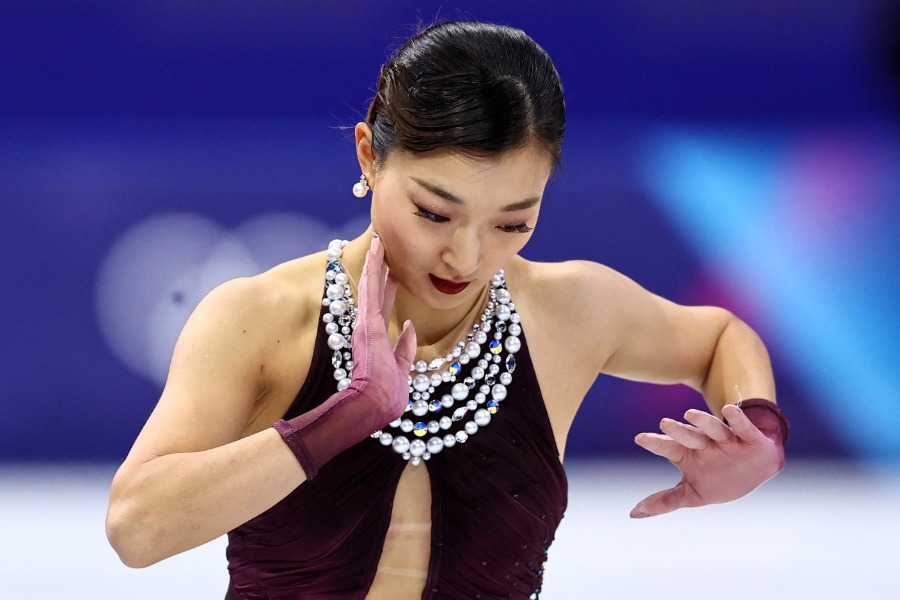 銀メダルを獲得した坂本花織【写真:ロイター】