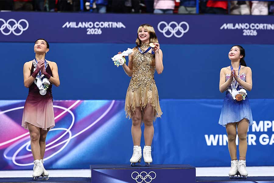 五輪フィギュア女子の試合を世界的女性歌手が観戦【写真:ロイター】