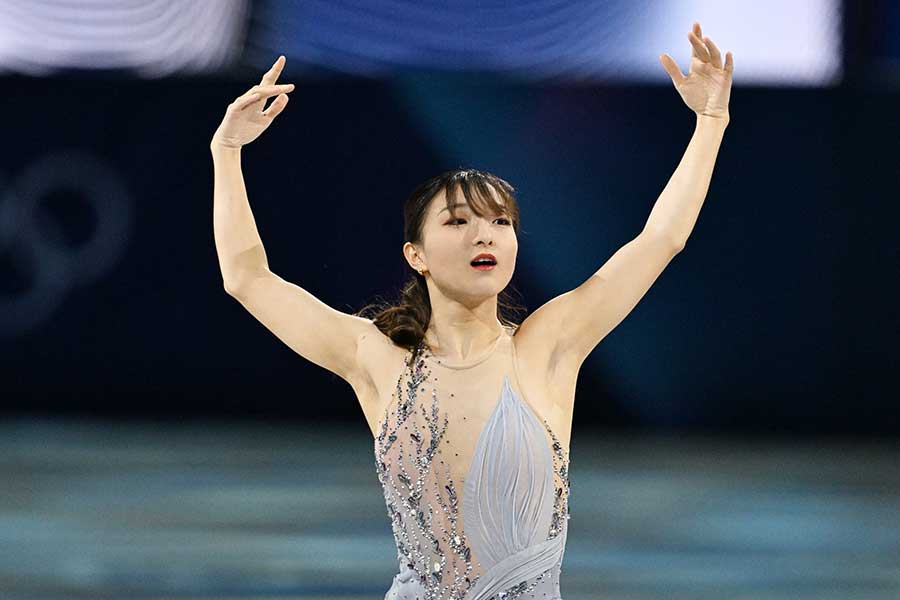 フィギュアスケートのエキシビションに登場した坂本花織【写真:松尾/アフロ】