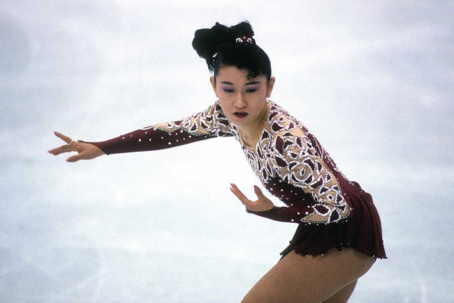 1992年アルベールビル五輪で銀メダルを獲得した伊藤みどりさん【写真：アフロ】