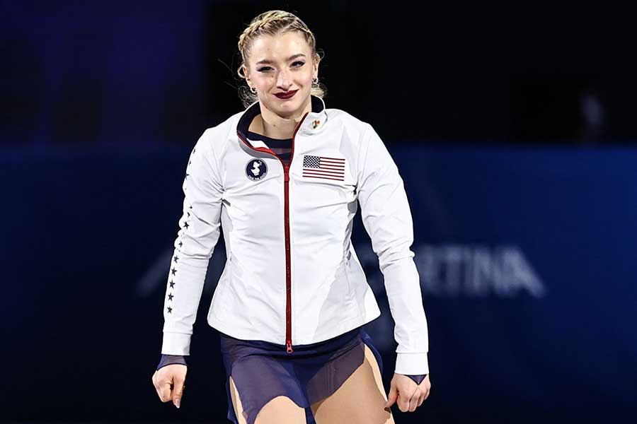 フィギュア女子シングルで5位入賞したアンバー・グレン【写真:ロイター】