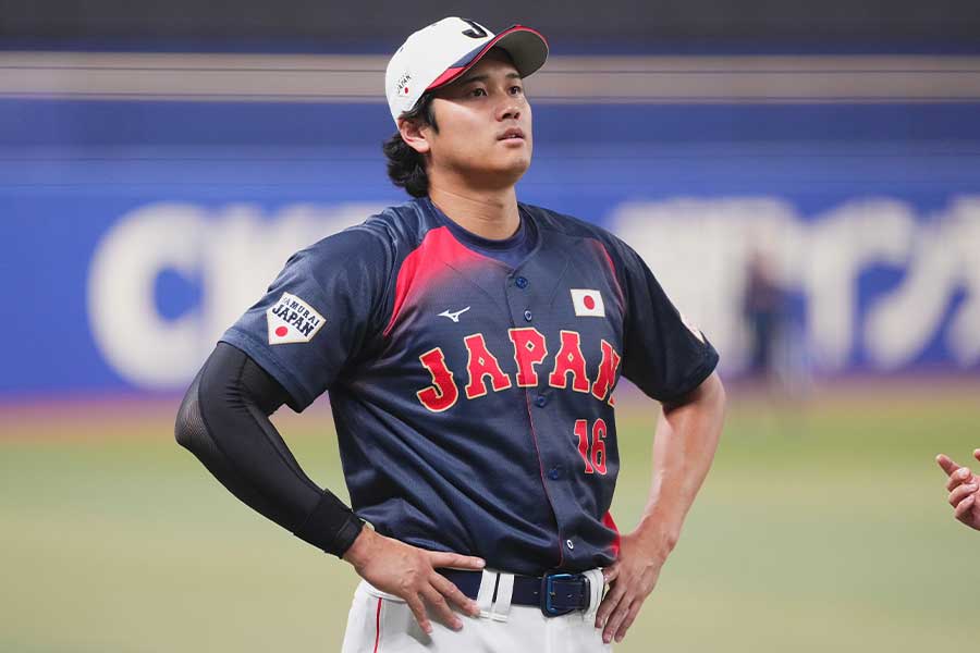 侍ジャパンに合流した大谷翔平【写真：小林靖】