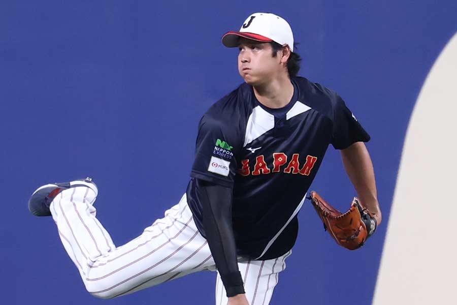 バンテリンDに登場した大谷翔平【写真:加治屋友輝】