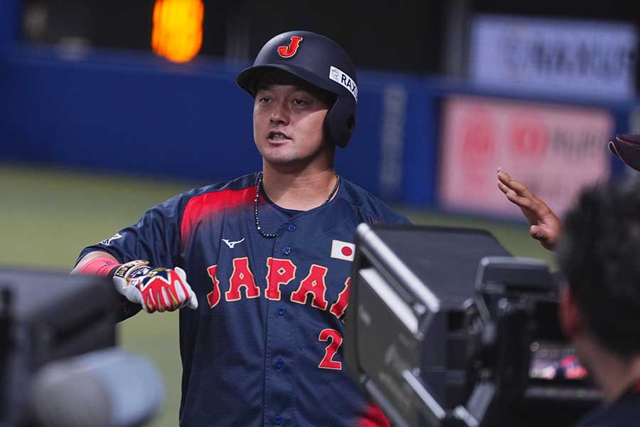 侍ジャパンの牧秀悟【写真:小林靖】
