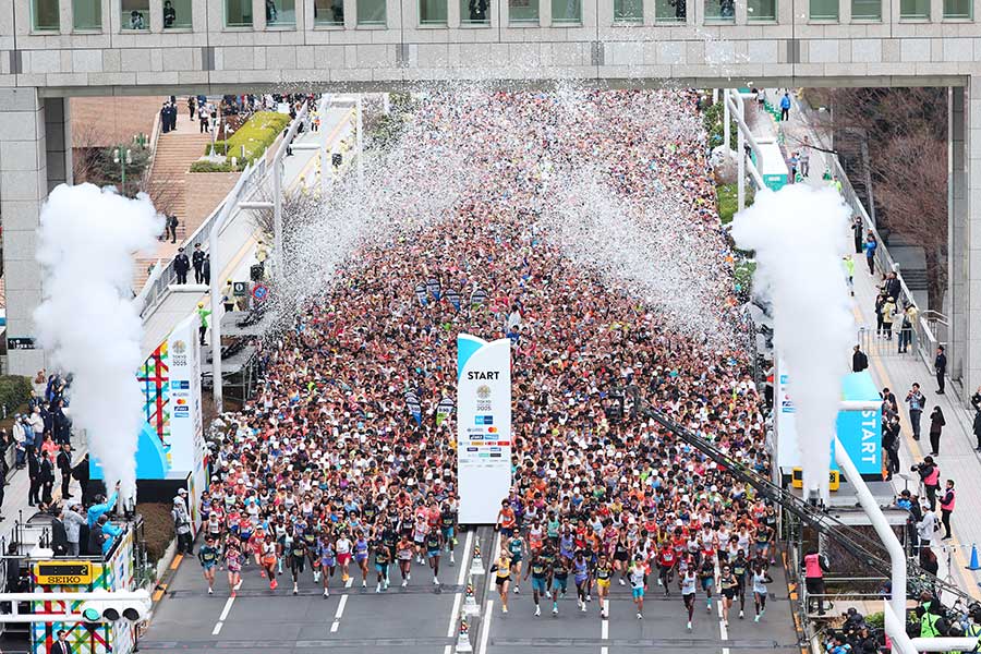 東京マラソンのペースメーカーが話題（画像は昨年のもの）【写真：長田洋平/アフロスポーツ】