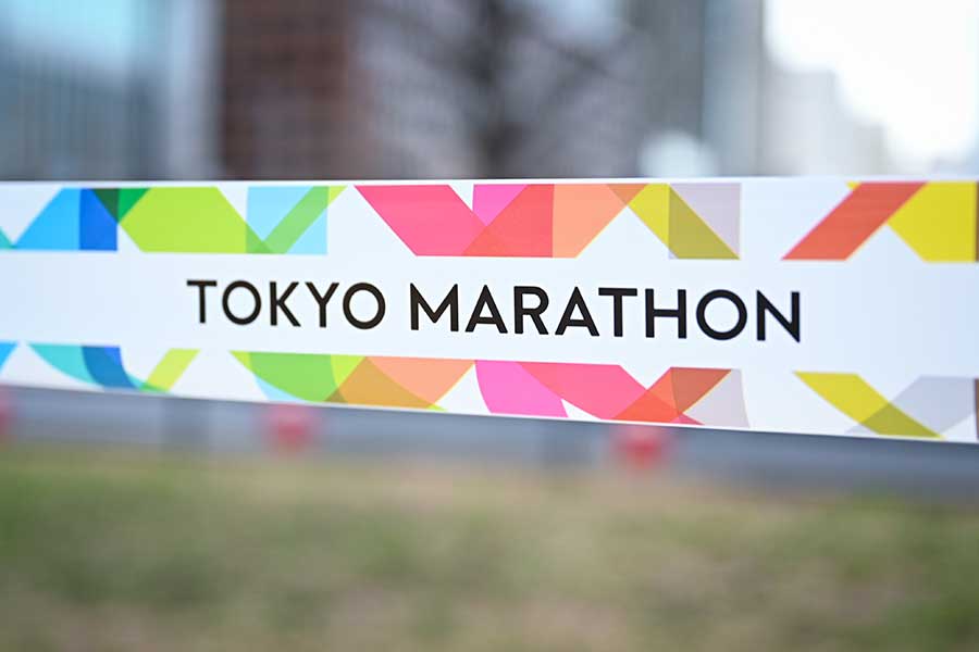 東京マラソンの中継に映る高級車が話題【写真：中戸川知世】