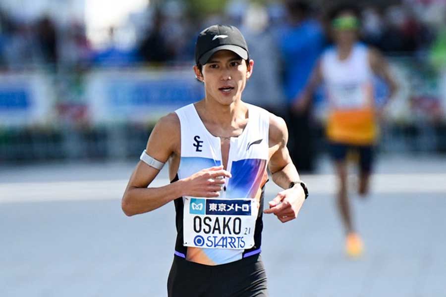 日本人1位でフィニッシュした大迫傑【写真:中戸川知世】