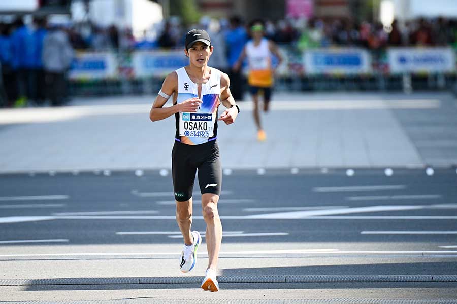 日本人1位でフィニッシュした大迫傑【写真:中戸川知世】