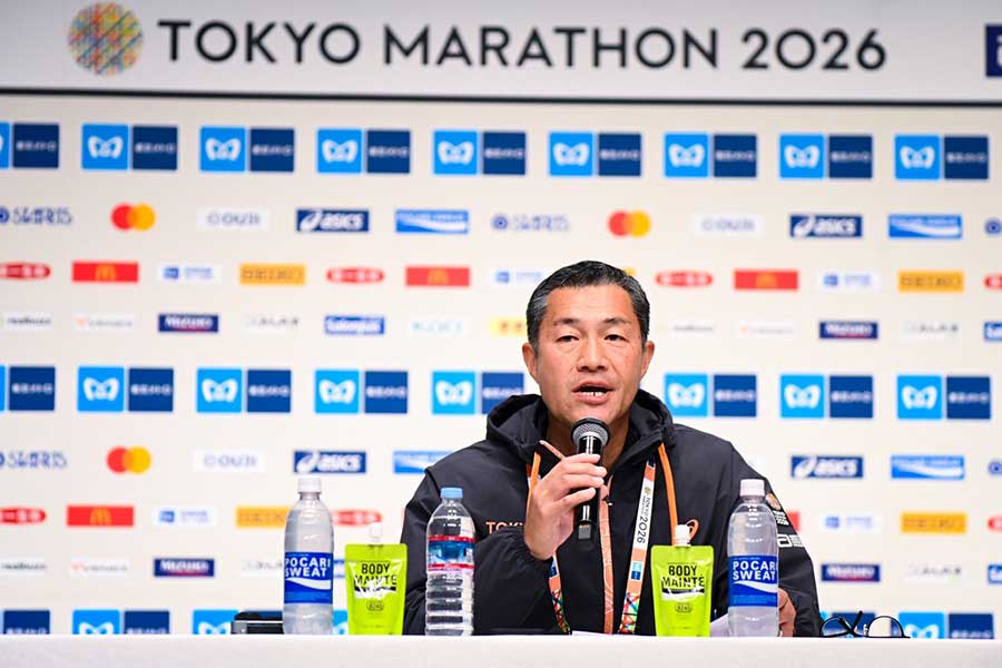 会見を行ったレースディレクターの大嶋康弘氏【写真：中戸川知世】