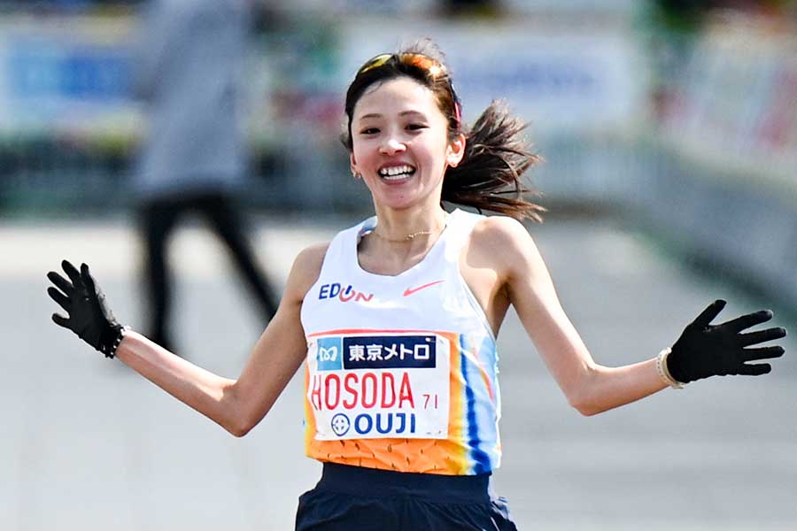 東京マラソンに出場した細田あい【写真:中戸川知世】
