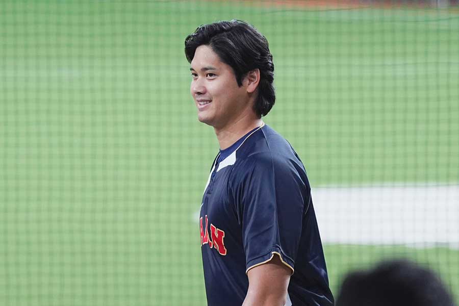 侍ジャパンの大谷翔平【写真:小林靖】
