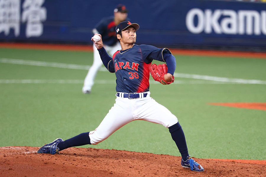 9回に登板したサポートメンバーの根尾昂【写真: 加治屋友輝】