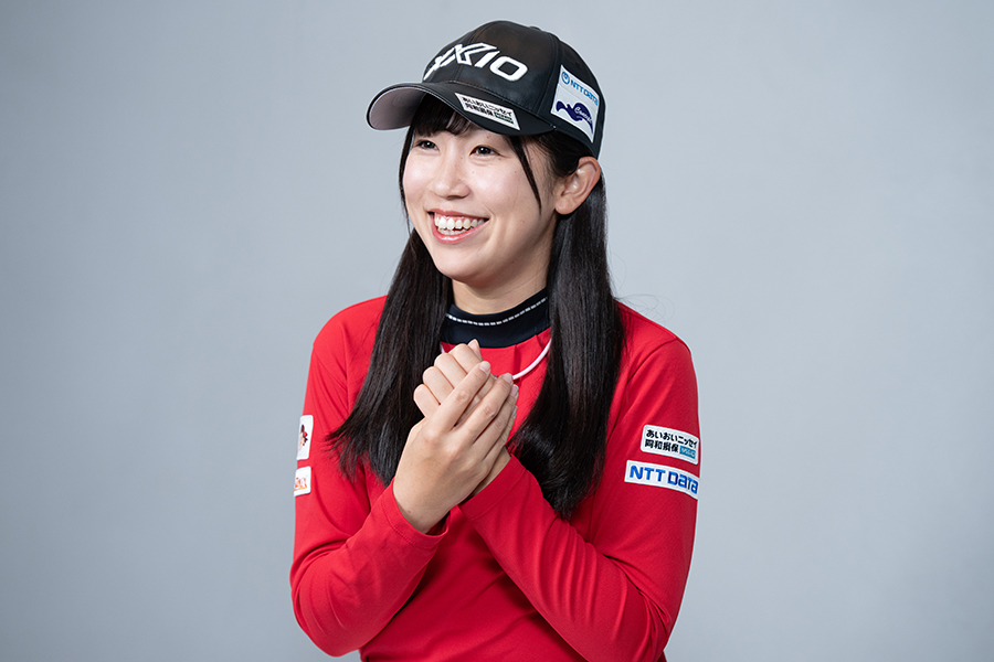 海外メジャーへの憧れもあると明かした菅沼【写真：増田美咲】