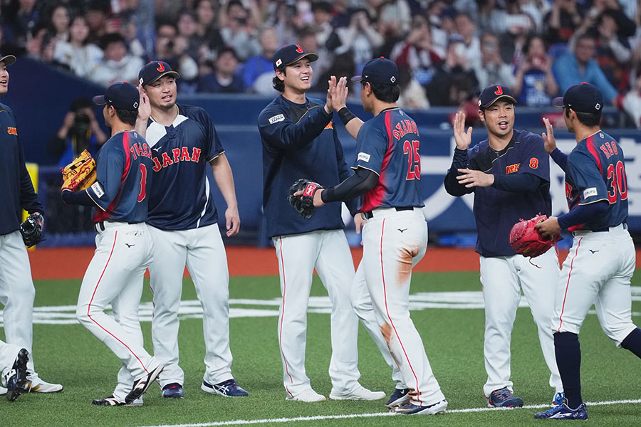 WBC連覇を目指す侍ジャパン【写真：荒川祐史】