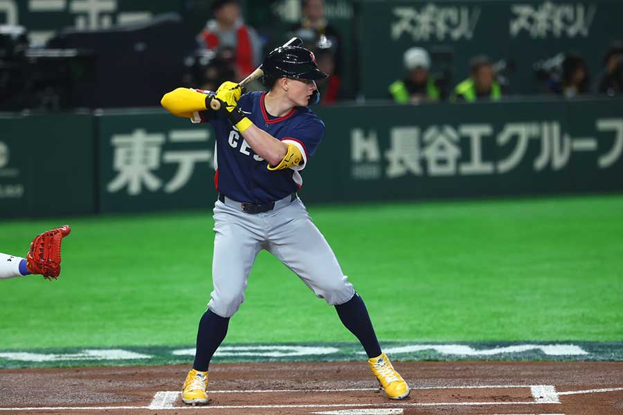 チェコの先頭打者プロコプ【写真：加治屋友輝】