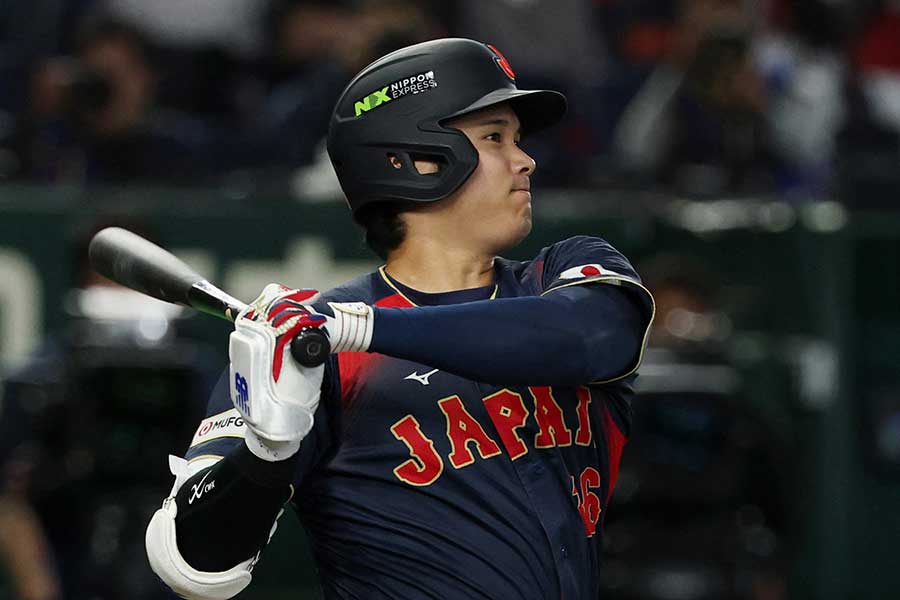 2回に先制満塁弾を放った侍ジャパンの大谷翔平【写真：ロイター】