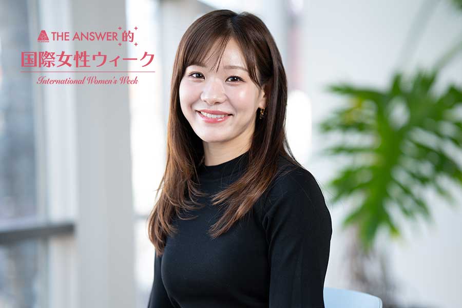 THE ANSWERのインタビューで「アスリートの発信力」について語った吉田知那美【写真：増田美咲】