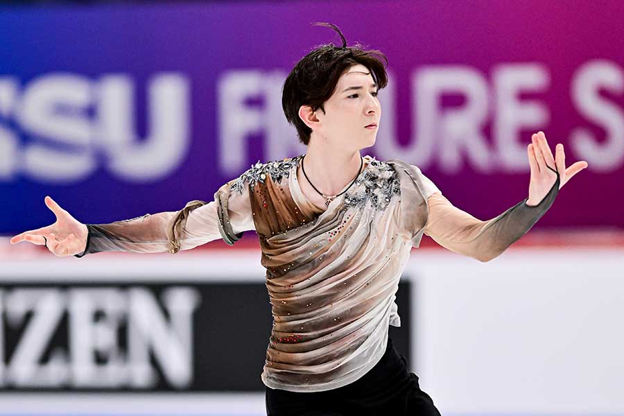 世界ジュニア選手権で連覇を達成した中田璃士【写真：Raniero Corbelletti/アフロ】