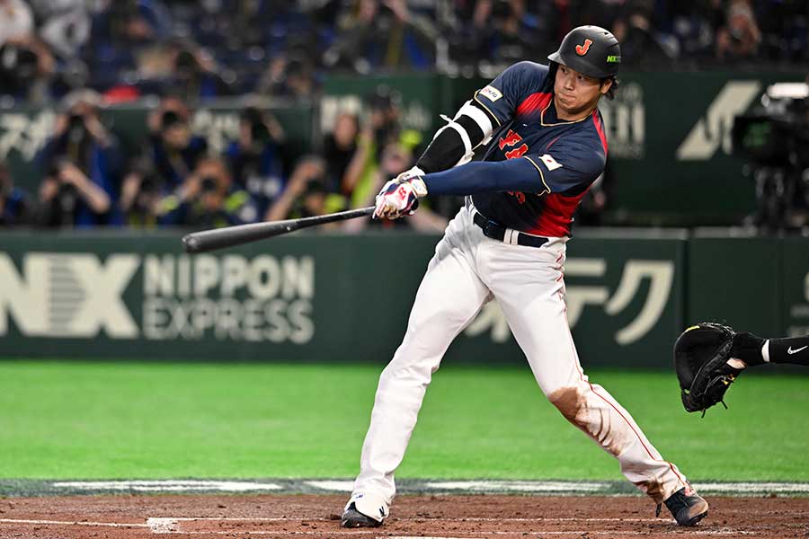 台湾戦で先制満塁弾を放った大谷翔平【写真：Getty Images】