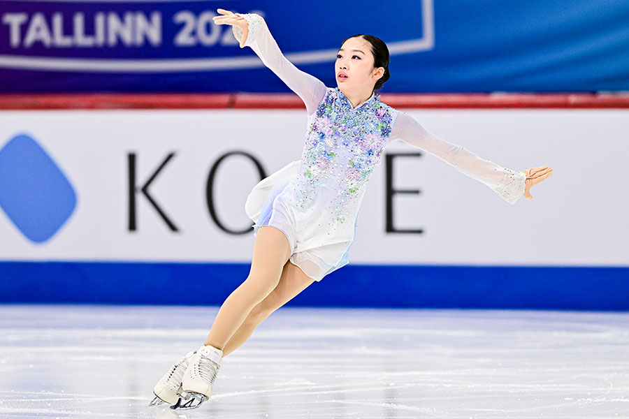 世界ジュニア選手権で10位に入った岡田芽依【写真：Raniero Corbelletti/アフロ】